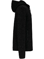 Kariban ProAct PA 366 Dámská pletená fleecová bunda s kapucí 20.P366 dark grey melange Kariban ProAct PA 366 Dámská pletená fleecová bunda s kapucí 20.P366 dark grey melange