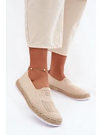 Dámské espadrilky Vinceza Béžové