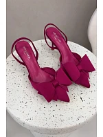 Lodičky s odkrytými patami a mašlí Fuksie Eklevia