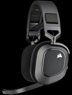 Bezdrátová karbonová sluchátka Corsair HS80 RGB