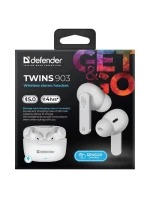 DEFENDER BLUETOOTH SLUCHÁTKA TWINS 903 DO UŠÍ BÍLÁ 63903