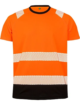 Result R 502X Bezpečnostní tričko 30.502X fluorescent orange/black