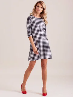 Šaty EN SK 4335.08 černá a bílá