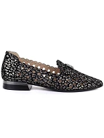 Dámské kožené polobotky černé Cambell 35307