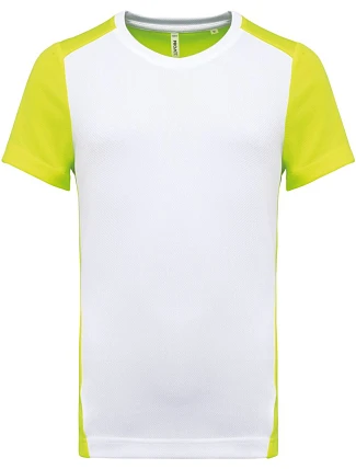 Kariban ProAct PA 4014 Pánské kontrastní sportovní tričko 20.4014 white/fluorescent yellow Kariban ProAct PA 4014 Pánské kontrastní sportovní tričko 20.4014 white/fluorescent yellow