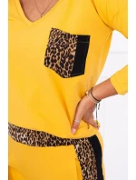 Hořčicová sada s leopardím potiskem Hořčicová sada s leopardím potiskem