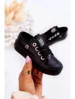 Dětské kožené tenisky Big Star - černé Dětské kožené tenisky Big Star - černé