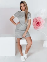 Dámské mini pruhované šaty FITLINES šedé FashionStreet EY2580