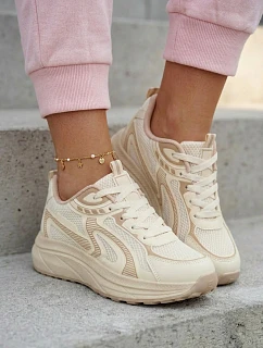 Dámské sportovní tenisky Big Star TT274326 HI-POLY SYSTEM Béžové