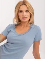 Halenka D16113Z02448B šedá modrá Halenka D16113Z02448B šedá modrá