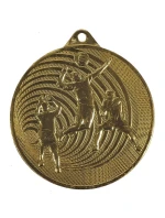Zlatá volejbalová medaile z oceli MMC3073/G Zlatá volejbalová medaile z oceli MMC3073/G