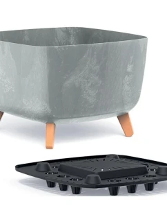 GRACIA SQUARE BETON EFFECT POND 39x39CM Dětské zboží