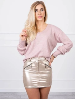 Sukně s ozdobnými jezdci béžová