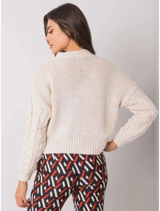 Dámský svetr D90031J90792A2 béžový Dámský svetr D90031J90792A2 béžový