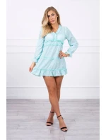 Šaty s ozdobnými volánky mint Šaty s ozdobnými volánky mint