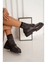 Dámské Bavlněné Ponožky S Lurexovým Lemy Černé