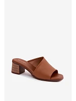Klapky na podpatku model 227929 Step in style