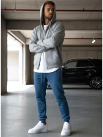 Modré pánské tepláky FashionStreet UX3370