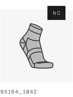Cyklistické ponožky POC Cadence Road Short Sock, šedé