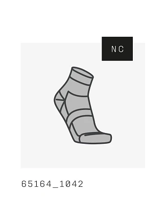 Cyklistické ponožky POC Cadence Road Short Sock, šedé