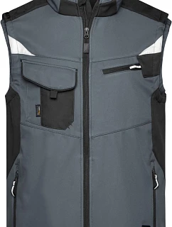 Daiber JN 845 Pracovní vesta - Strong 02.0845 carbon/black