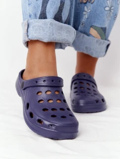 Dámské Nazouváky Tmavě Modré Pěnové Crocsy EVA