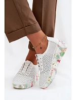 Semišové Ažurové Dámské Polobotky Vinceza 79603 Béžové Semišové Ažurové Dámské Polobotky Vinceza 79603 Béžové