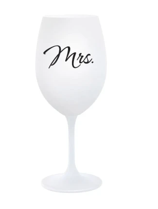 MRS. - bílá sklenice na víno 350 ml MRS. - bílá sklenice na víno 350 ml