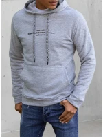 Pánská šedá mikina FashionStreet BX5459