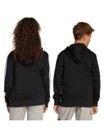 Dětská mikina adidas Essentials Full-Zip černobílá JD6494