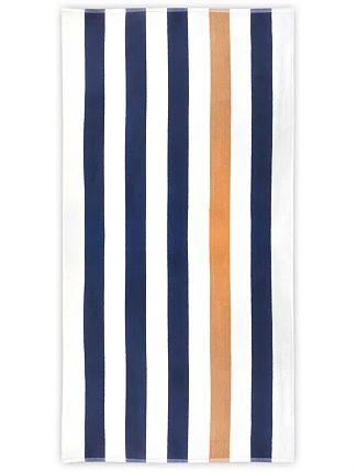 The One Towelling Towel Stripe Plážový ručník "Stripe" 48.1056 navy/gold The One Towelling Towel Stripe Plážový ručník "Stripe" 48.1056 navy/gold
