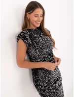 Šaty IT SK 20037.82 černá a stříbrná