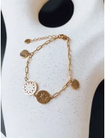 Náramek MANDALA ve zlaté barvě FashionStreet LY0100