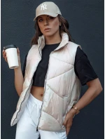 Dámská prošívaná vesta HOLO béžová FashionStreet TY4520