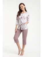 Dámské pyžamo Luna 668 3/4 3XL bez zipu