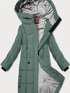 Dámská prošívaná zimní bunda LHD šedozelená (LHD-24572)