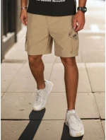 Pánské látkové bojové šortky khaki FashionStreet SX2511