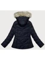Černá krátká prošívaná dámská zimní bunda J Style (5M3153-392)