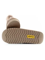 D.Franklin snow boots ladies winter fashion fur insulated brown high dámské