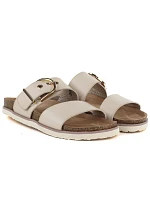 Dámské žabky s přezkou béžové Potocki 54325