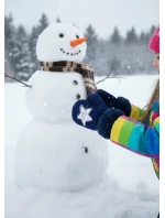 Rukavice RED 0011G Kožešina s provázkem