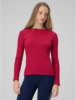 Dámský žebrovaný úplet slim fit longsleeve 4F 4FRAW25TLONF656-53S dámské