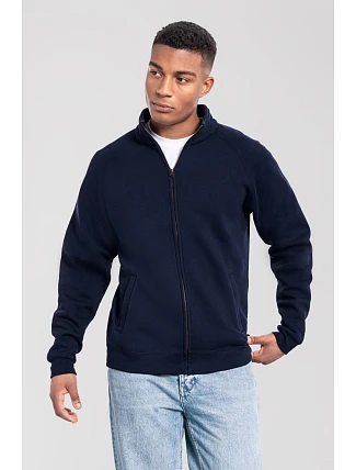 Fruit of the Loom Iconic Premium Sweat Jacket Mikina z těžké bavlny 16.2290 deep navy