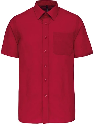 Kariban K 551 Popelínová košile "Ace" s krátkým rukávem 20.K551 classic red Kariban K 551 Popelínová košile "Ace" s krátkým rukávem 20.K551 classic red