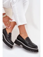 Dámské Mokasíny Na Platformě A Plochém Podpatku Big Star NN274049 Černé