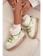 Dámské sněhule na platformě D.Franklin – jasně béžové Dámské sněhule na platformě D.Franklin – jasně béžové