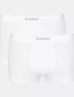 Pánské boxerky EVER Ease Hipster 2P - WHITE - bílé 0003 - SLOGGI