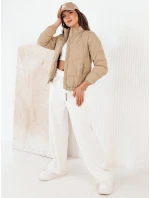 Dámská prošívaná přechodná bunda SALECA béžová FashionStreet TY4251