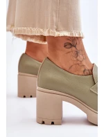 Elegantní boty s Ornamentem Zelená Harmell