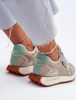 Dámské tenisky na platformě Memory Foam Big Star Platform Beige